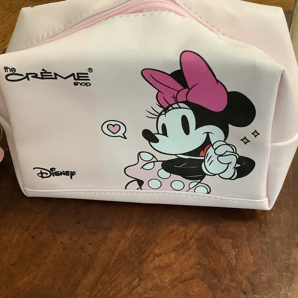 The Crème Shop x Disney Minnie Mouse Pink Cosmetic Bag
